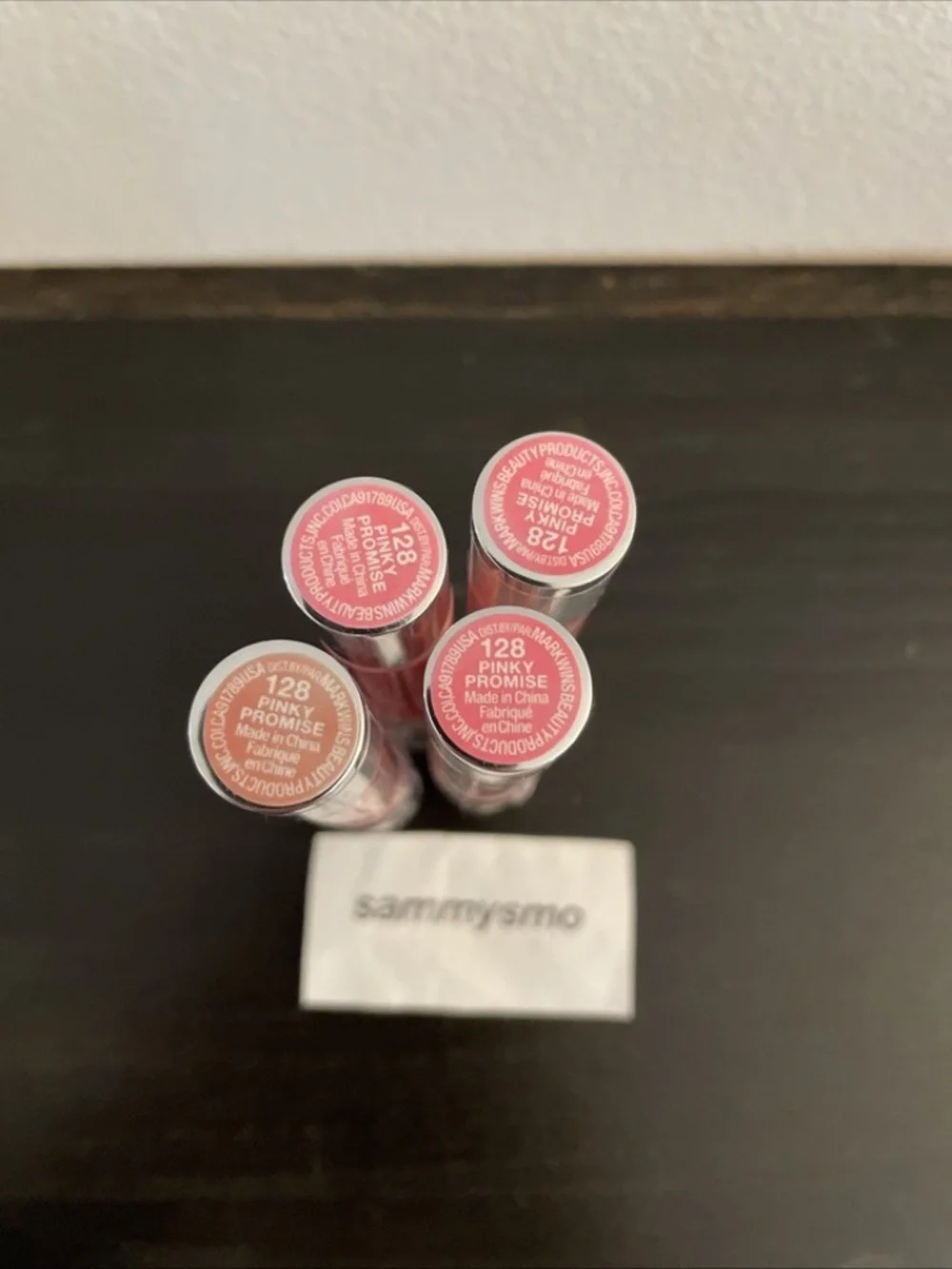 Wet n Wild Megaslicks Balm Stain Moisturizing Lip Colour # 128 PINKY PROMISE, x4